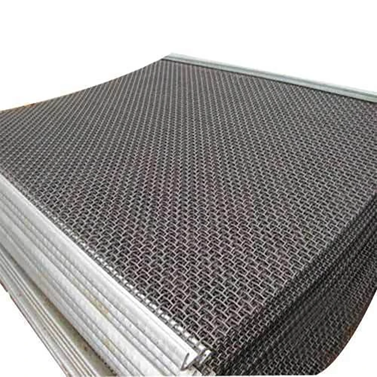 Stainless Steel High Manganese 65mn Wire Sieveing Steel Mining Vibrating Screen Crimped Wire Mesh