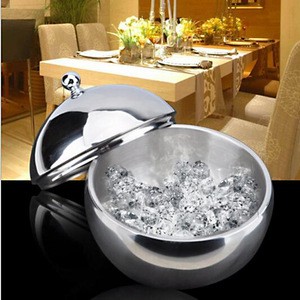 Stainless Steel Ice Bucket with handle and lid Ice Container Barware