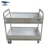 Import Stainless Steel Knocked-down Commercial Kitchen Cart Hotel Hospital 2 Tier Food Trolley from China