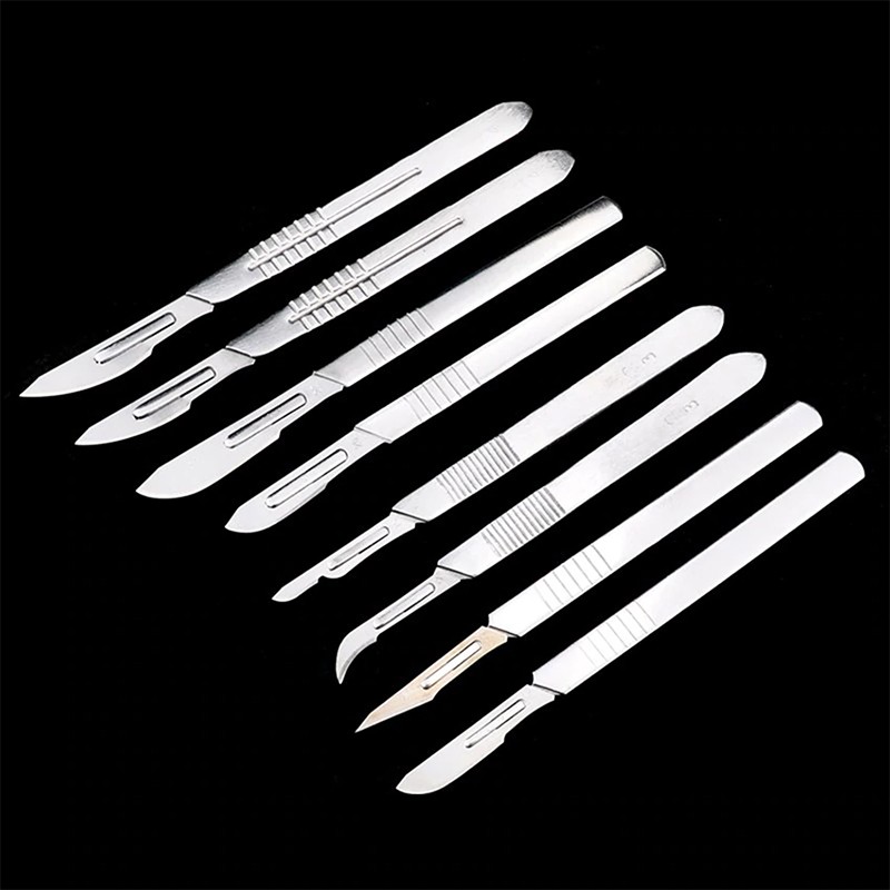 Stainless Steel Surgical Scalpel Blades + Handle Scalpel DIY Cutting Tool