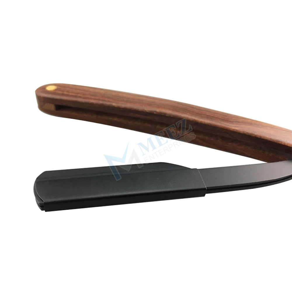 Buy Stainless Steel Wood Handle Shaving & Hair Removal Barber Razor ...
