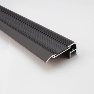 Staircase  Aluminum led channel Black Anodized Led Aluminium profile For Stair Mounted
