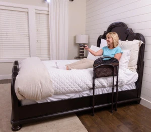 Stander Mobility Adult Home Bed Rail, Elderly Support Bed Handle,Swing-Out Mobility Arm &amp; Adjustable Leg Support