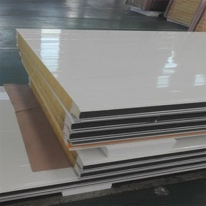 Steel building rock wool sandwich panels fireproof materials with high quality