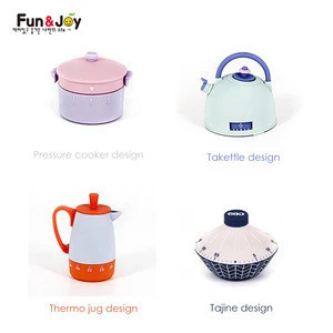 Student time management alarm clock cute 60 minutes kettle shape mechanical countdown kitchen time cube timer