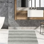 Stylish Washable Comfortable Toilet Mat Chenille Bathroom Floor Mats