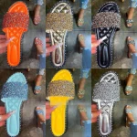 Summer Shoes Women Sandals 2020 Bling Flat Rhinestone Ladies Beach slipper Designer Luxury Sandalias Mujer fashion flat Sandals