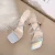 Import Summer Women New Arrivals 2021 Shoes Stiletto Stylish Ladies Sandals Heels Shoes Rhinestone Slippers Women Sexy High Heel Shoes from China