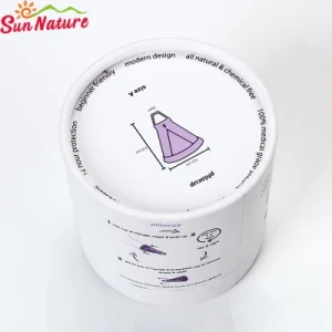 Sun Nature Paper Board White Round Wedding Candy Jars