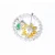Import Sunflower wreath brooch high-grade corsage female scarf buckle cute Japanese and Korean pin creative retro Joker accessories from China