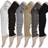 Super Soft 100% Acrylic Cable Knit Extra Long Leg Warmers Wholesale