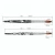 Import Superior Quality Classical Design White Acrylic Handle100% pure Kolinsky Nail Brush with Black Marble Handle from China