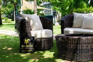 Synthetic Bamboo Garden Set Outdoor Furniture