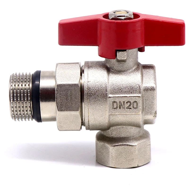 T423 High quality Factory bsp Thread 1/2&quot; connection forged hydraulic valves brass angle seat ball valve