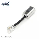 Telephone accessories, RJ9 telephone cord swivel adapter