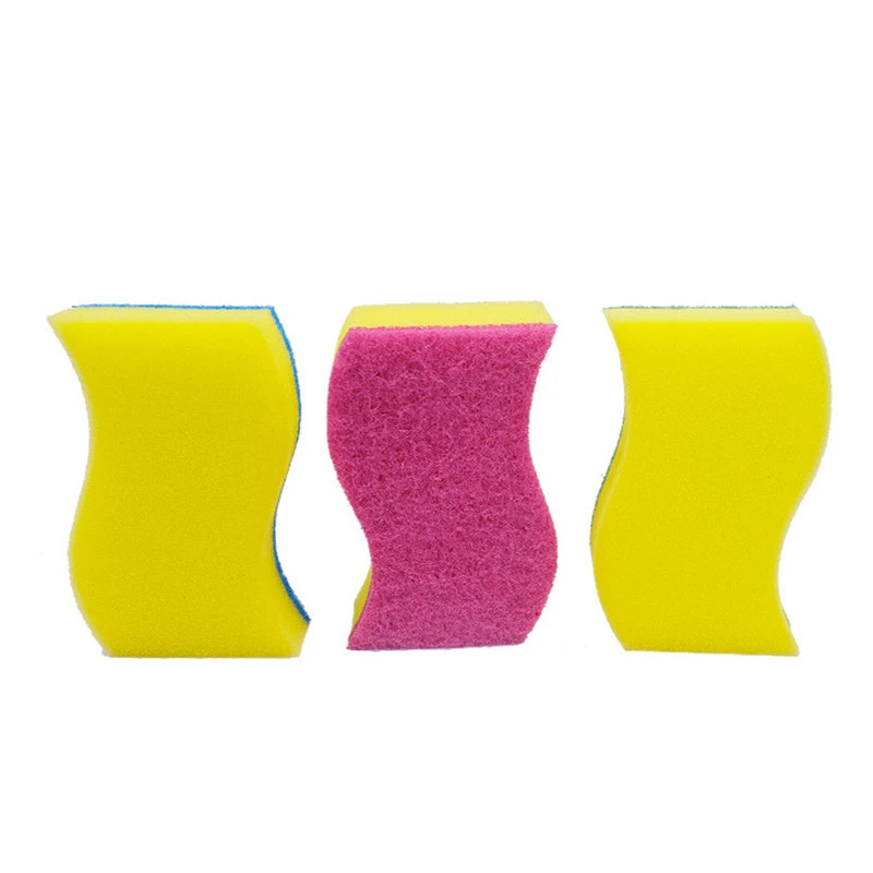 thick kitchen brush cleaning sponge and scouring pads scourer for dishes