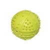 Thinkerpet Orange Green Available Spiny Ball with dog footprint and bone Natural Rubber Pet Dog Toy Ball pet rubber ball