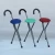 Three legs folding stool walking stick chair with seat