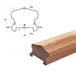 Timber hand base rails wooden mouldings