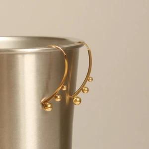 Titanium stainless steel earrings statement earrings gold earrings costume jewelry supplies