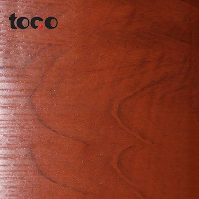 Toco pvc wood veneer sheet decoration film furniture  Pvc Self Adhesive Foil film