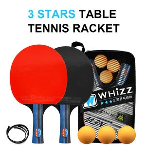 Top Brand Whizz Wholesale 3 star table tennis racket/paddle professional