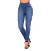 Top Design Fashion Women&#039;s jeans denim  High Waist Plus Blue Jeans for Women