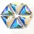 Import Top quality garment accessories cosmic shape AB color sew on glass rhinestone flatback glass stones from China
