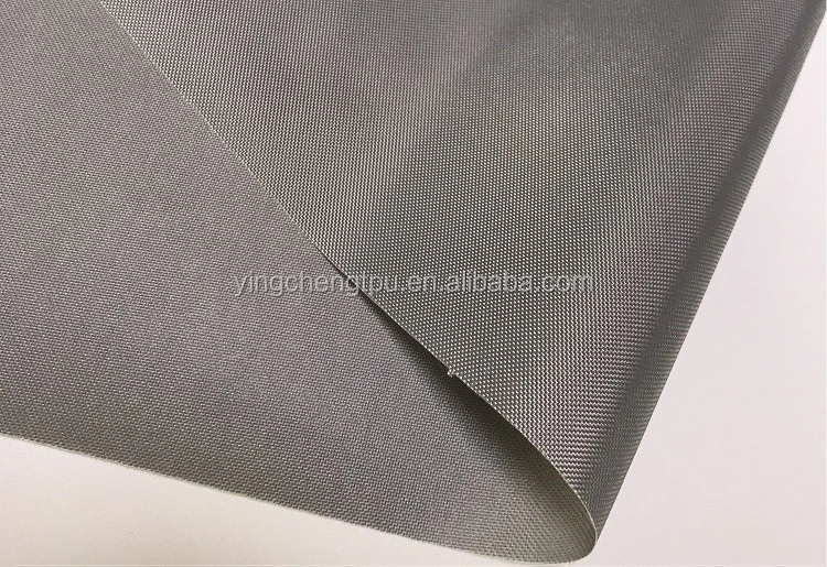 TPU Coated Light Grey Polyester 150D Fabric for Waterproof Furniture Cover