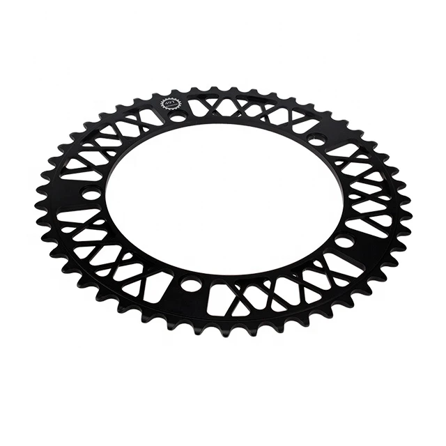 Tracking/Single/Fixie Bike Components Track Crankset AS232 CNC 48-52T OEM Bicycle Parts Black Chain Ring