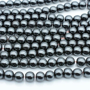 Trade Insurance 6mm/8mm/10mm/12mm/14mm/16mm Natural Hematite Loose Beads