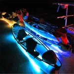 Transparent Canoe Kayak Hot Sale Clear Kayak with 2 Seat Paddle Cushion