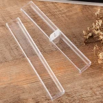 Transparent Plastic Pen Case Gift Boxes for Office School Supplies