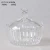 Import transparent special shaped glass candy sugar pot from China