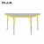 Import Trapezoid Whiteboard primary School classroom furniture children table chair adjustable Activity children table and chair set from China