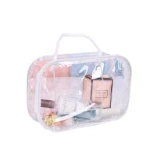 cheap cosmetic bags cases travel toiletry manufacturers Custom Logo Clear – Portable PVC Waterproof Makeup Organizer lasting use and protection for your items Numhew Travel Makeup Bag in