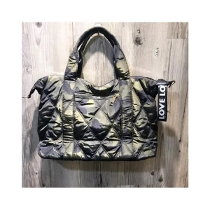 Trending New Casual Bags Women Soft Black Diamond Lattice Hand Bag Business A4 Size Shoulder Handbag