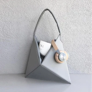 Turkish tide FLEX HOBO niche triangle rhombic folding tote shoulder bag Messenger bag handbag