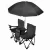 Two Person Beach Chairs Outdoor Picnic Camping Twin Chair Portable Folding Double Chair With Umbrella
