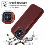 Ultra thin Slim Shockproof Multiple Viewing Leather Mobile Phone Bags for iPhone 12 Flip Phone case Stand Back Cover