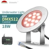 underwater lights DC24Volt 18W Stainless Steel 316L RGB DMX512 Control Swimming Pool Led Underwater Lights