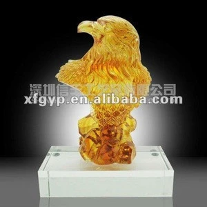 unique design colored glaze award crafts, The eagle head