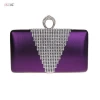Unique Design Women Rhinestone Beaded Clutch Bag Evening Party Bag Wallet