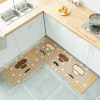USA popular pvc printed washable door mat for kitchen