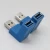 Import USB 3.0 A Male to Female Adapter Extension Cable 90 Degree Right Angle Adapter Plug - Female End Points Upward from China