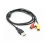 Import USB Male to 3 RCA Male Jack Splitter Audio Video AV Composite Adapter USB to 3RCA Cable from China