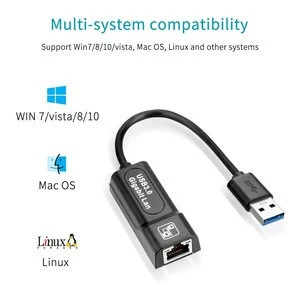 USB3.0 Typc C USB Rj45 Lan Ethernet Adapter Network Card to RJ45 Lan Ethernet Adapter for Windows 10 Macbook Xiaomi Mi PC
