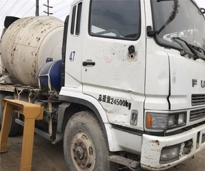 Used FUSO 8 cubic meters concrete mixer truck used for construction
