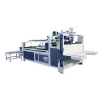 vegetable box folding gluing machine for corrugated board trays