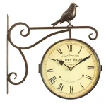Vintage Decorative Double Sided Metal Wall Clock